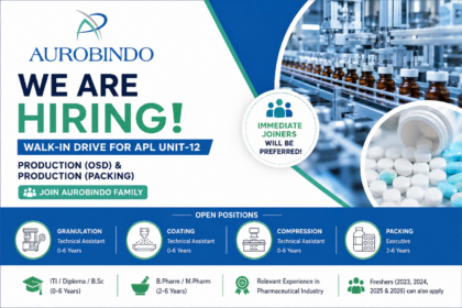 Aurobindo Pharma Walk-In Interview 2026