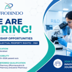 Aurobindo Pharma Hiring 2026: Internship Opportunities in IPR – R&D, Hyderabad