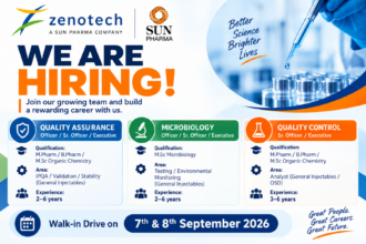 Zenotech Laboratories Recruitment 2026 | Sun Pharma