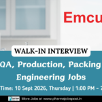 Emcure Pharmaceuticals Walk-In Interview – Multiple Pharma Jobs in Ahmedabad